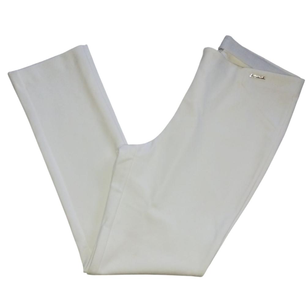 Anne Klein Off White Pull On Trousers